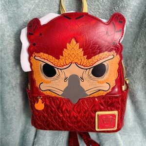 Loungefly Pop! Harry Potter Fawkes Phoenix Cosplay Mini Backpack NWT